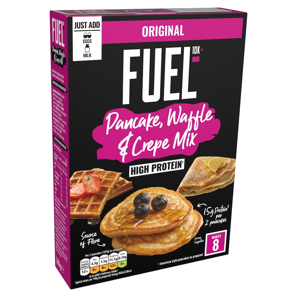 image 1 of Fuel10K High Protein Pancake, Waffle & Crepe Mix - Original 200g