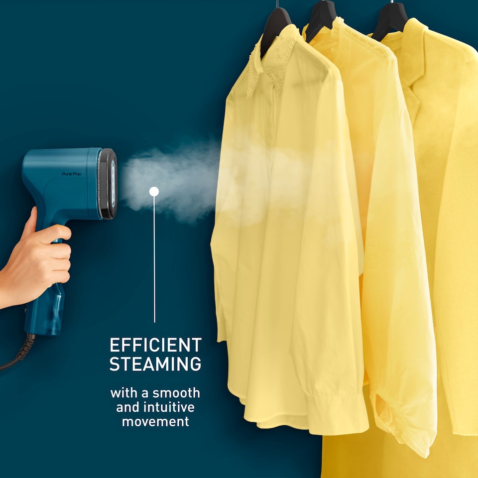 image 1 of Tefal Pure Pop Garment Steamer Blue