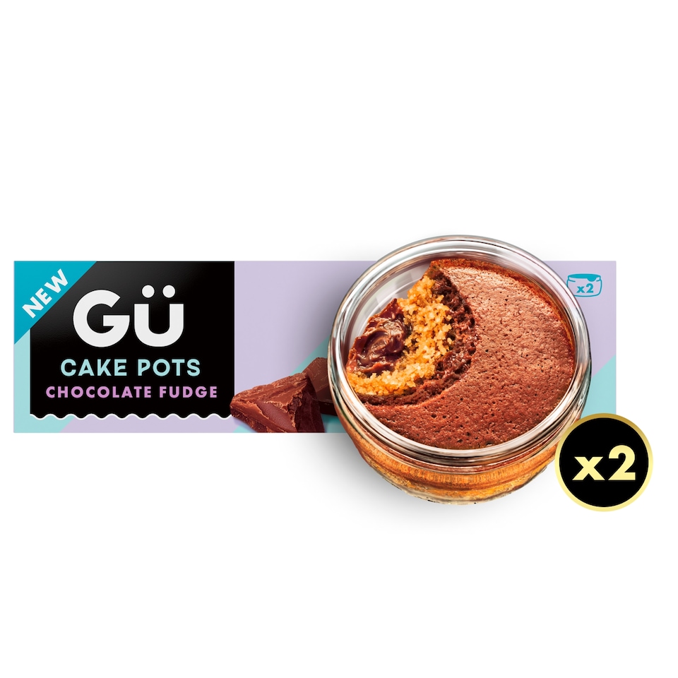 image 1 of Gu Chocolate Fudge Cake Pots 2 x 68g