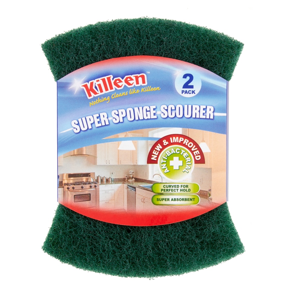 Killeen Super Sponge Scourer Standard 2 Pack