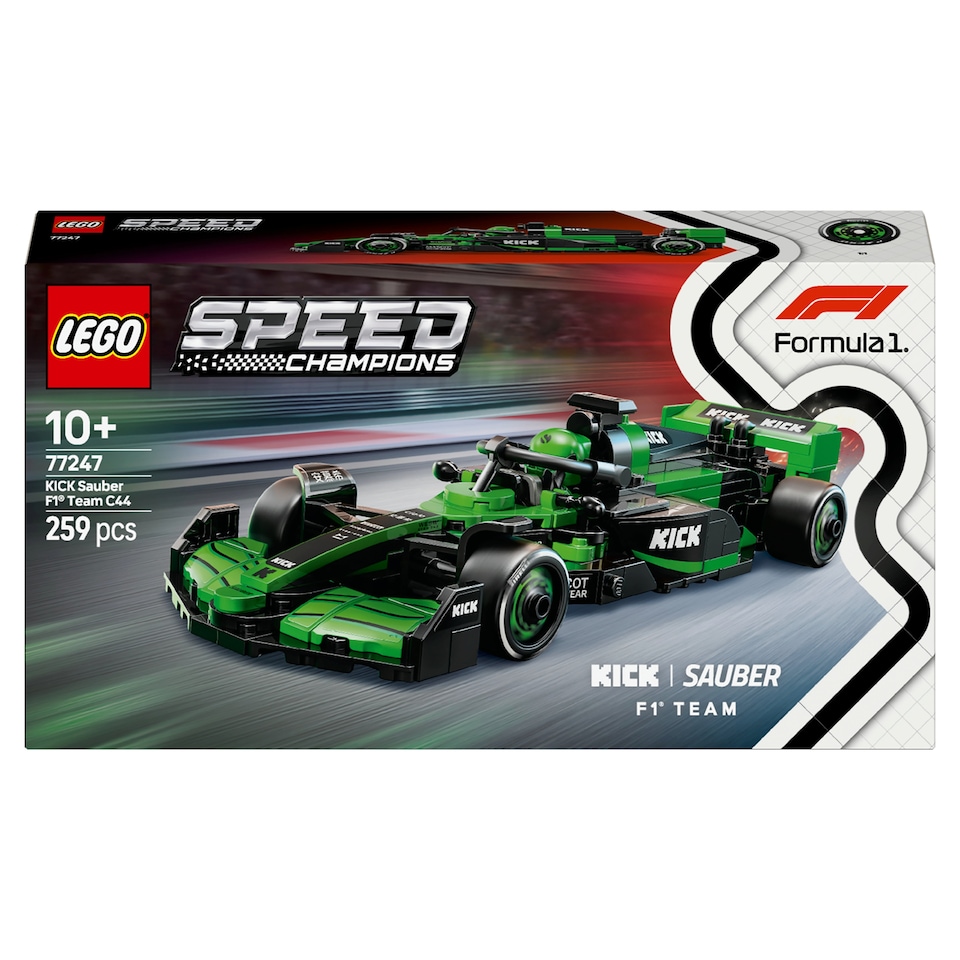 obrázok 1 z LEGO Speed Champions 77247 Pretekárske auto KICK Sauber F1 Team C44