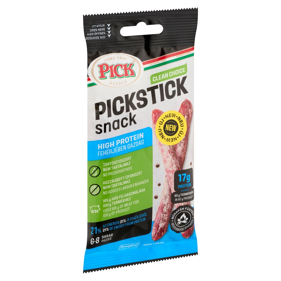 PICK Pickstick Snack fehérjében gazdag 60 g  1. kép