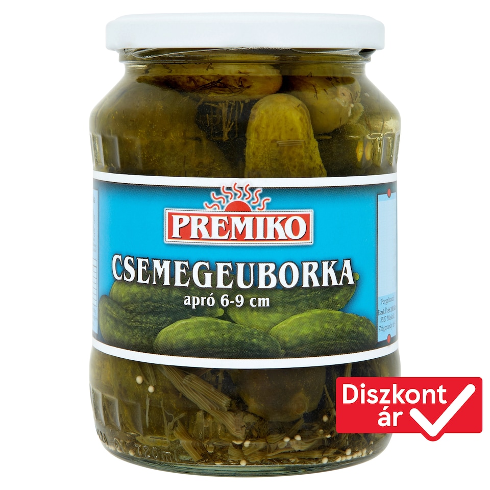Premiko csemegeuborka 6-9 cm 680 g