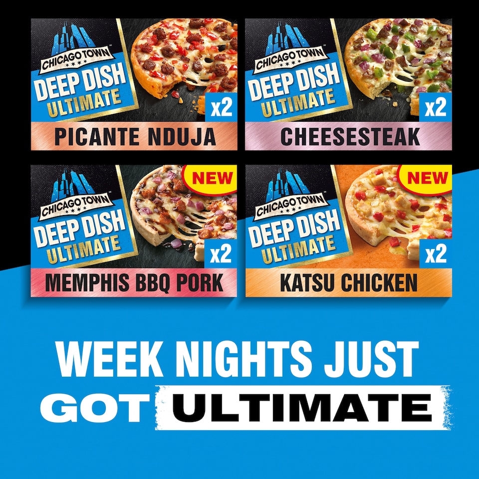 image 1 of Chicago Town Ultimate Deep Dish Pizza - Katsu Chicken 2 x 159g