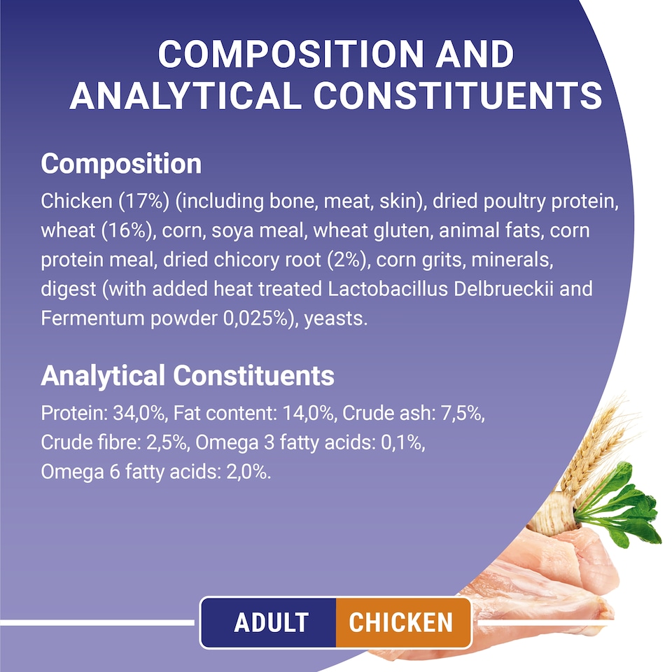 image 1 of Purina One Cat Adult Chicken & Whole Grains 3Kg
