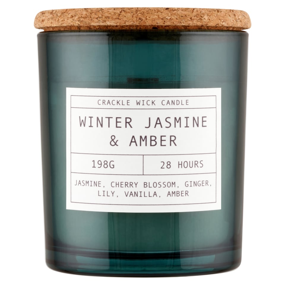 F&F Home Crackle Winter Jasmin & Amber vonná svíčka 198g