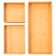 image 1 of Tesco Bamboo Drawer Organisers Set of 3