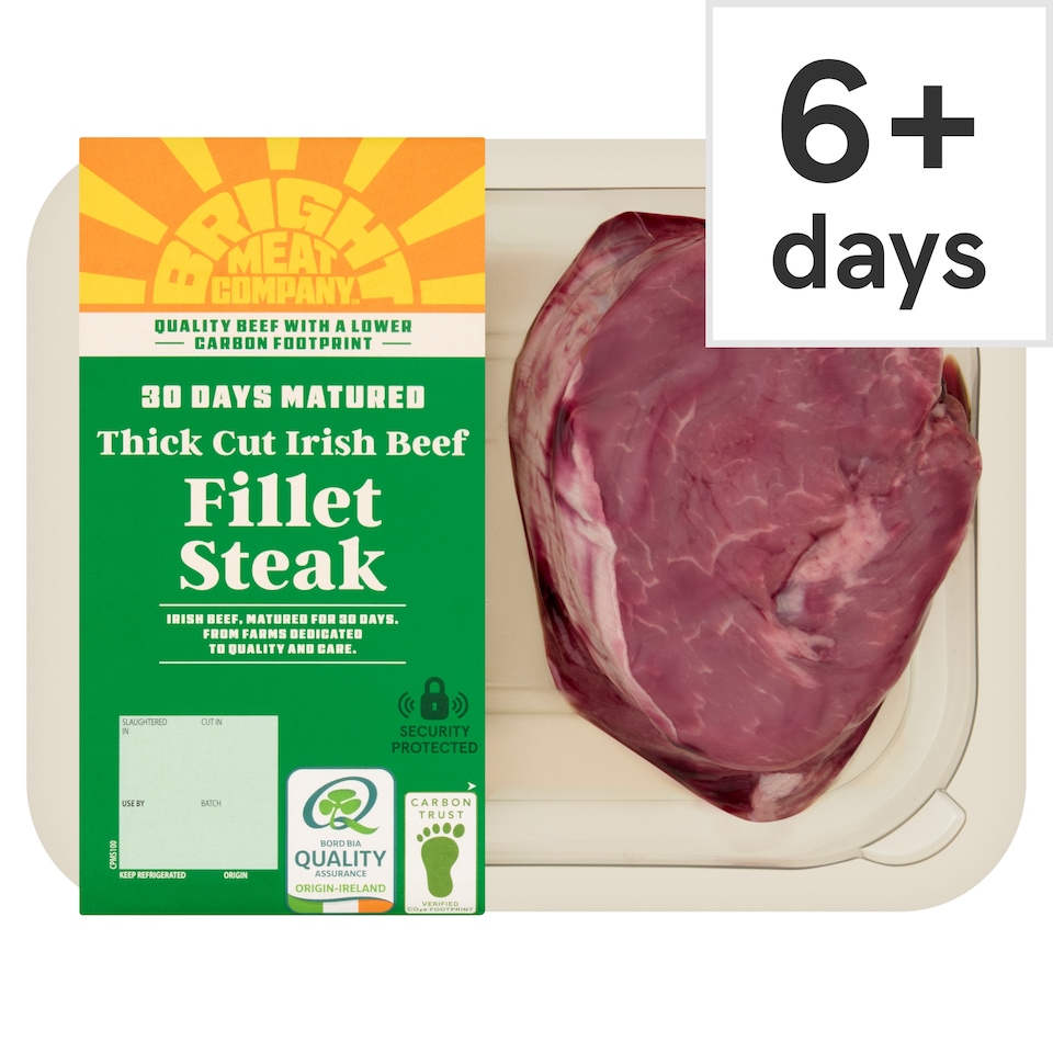 BRIGHT MEAT COMPANY 30 Days Matured Irish Beef Fillet Steak 280g