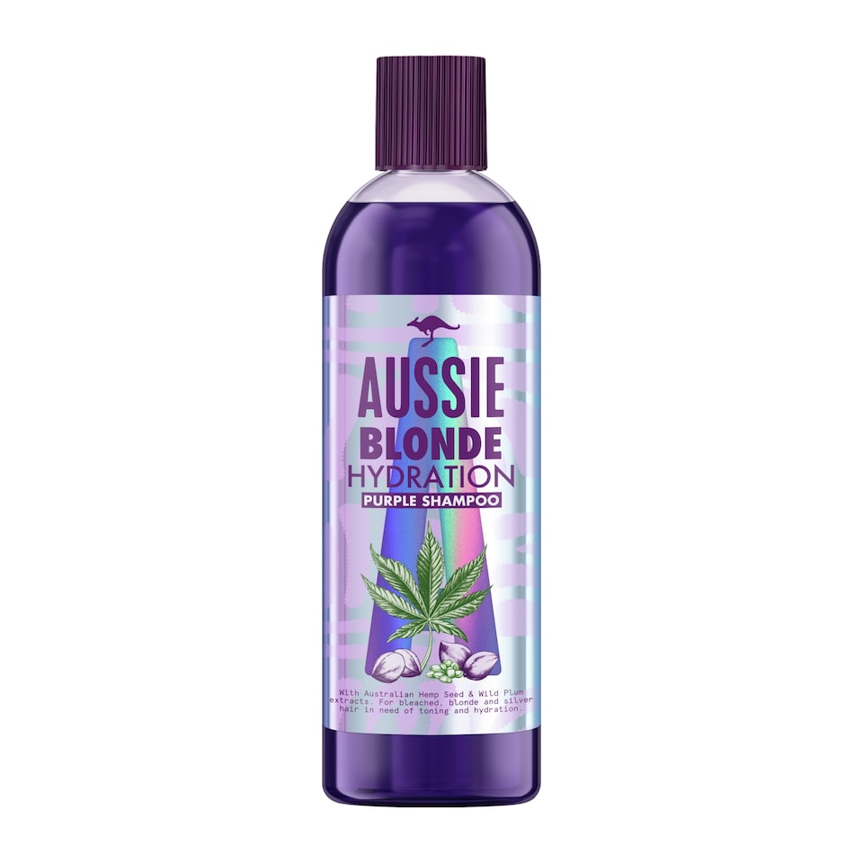 image 1 of Aussie Blonde Hydration Purple Shampoo 290Ml