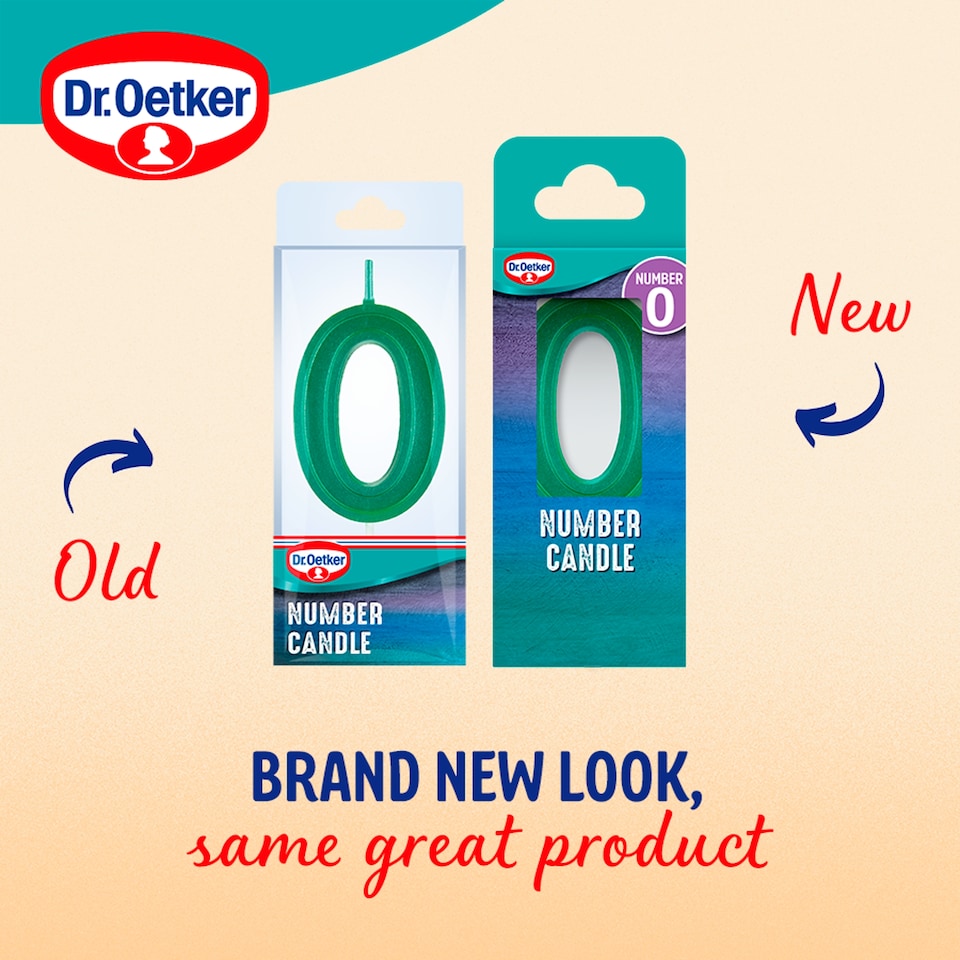 image 1 of Dr. Oetker Number 0 Candle