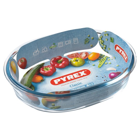 Pyrex Oval Pie Dish 25X20cm Tesco Groceries