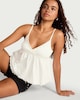 image 1 of OH ME OH MY Cotton Rich Stud Embellished Top in White