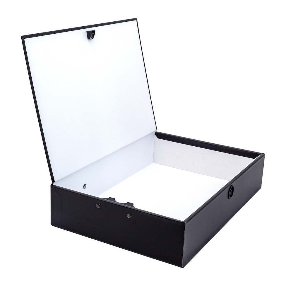 image 1 of Tesco Foolscap Box File Black