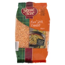 Great Scot Red Split Lentils 500G
