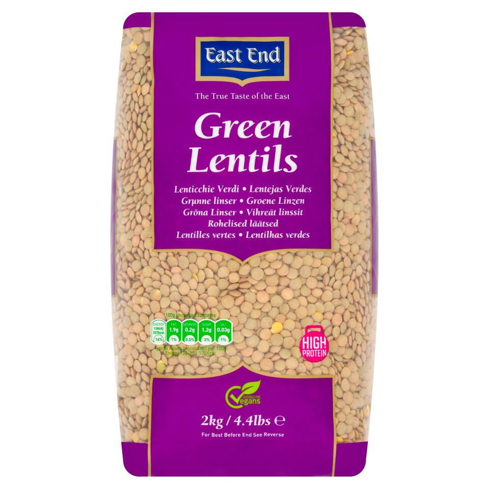 East End Green Lentils 2Kg