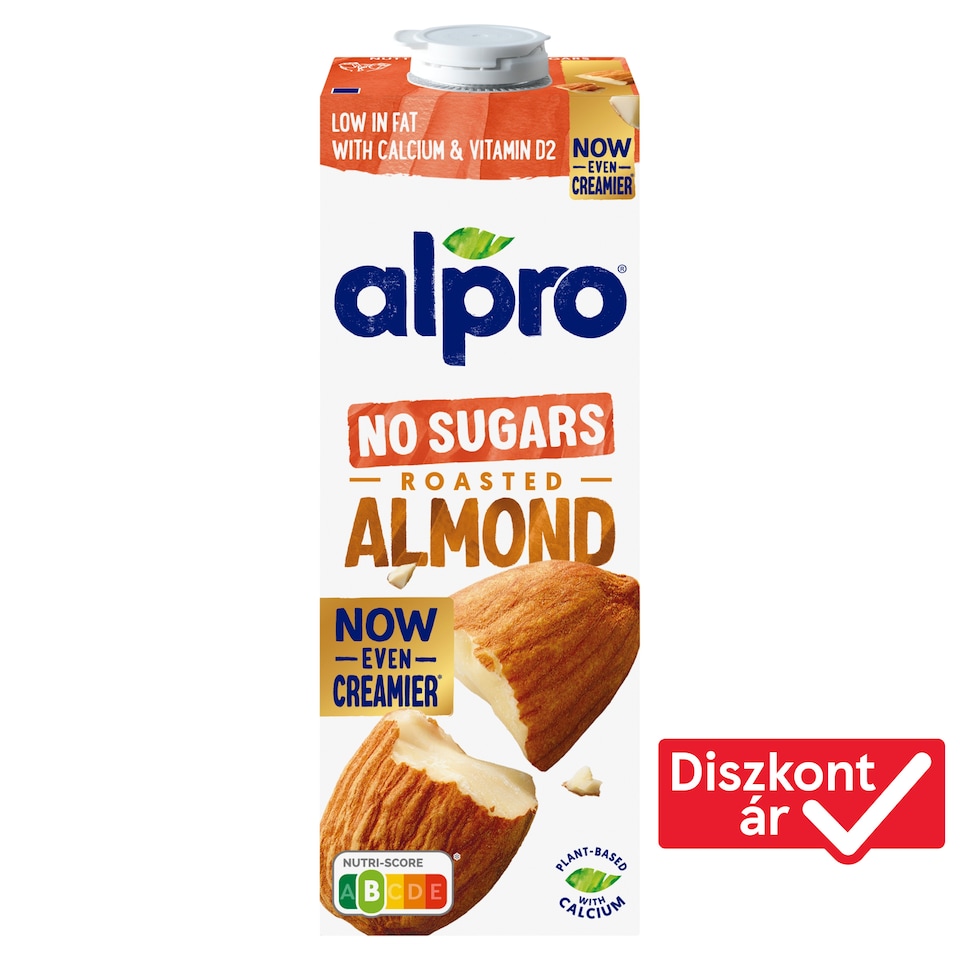 Alpro Non-Fat Sugar-free Almond Drink with Added Calcium and Vitamins 1 l