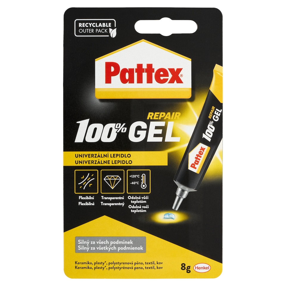 image 1 of Pattex Repair 100% Gel Universal Glue 8g