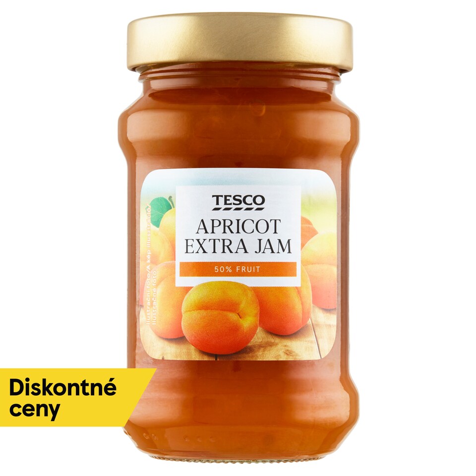 Tesco Extradžem menej sladký marhuľový 450 g
