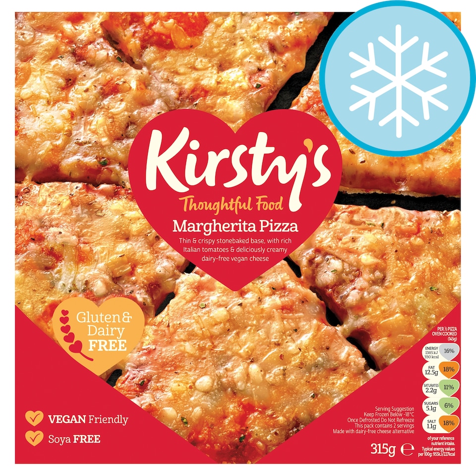 image 1 of Kirsty's Free From Margherita Pizza 315G