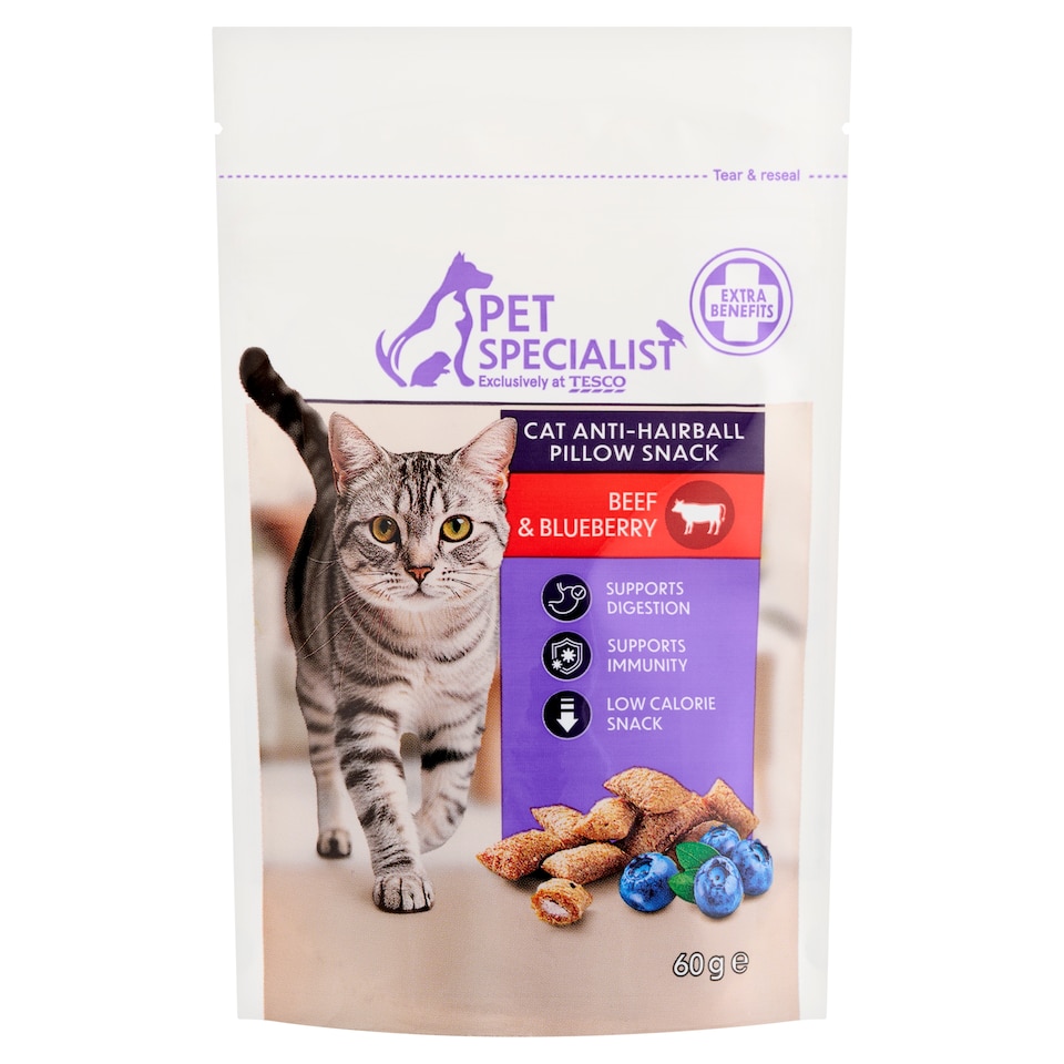 Pet Specialist jutalomfalat szőrlabda képződés ellen felnőtt macskák számára 60 g