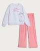image 4 of Disney The Aristocats Marie Cotton Rich Top and Fleece Pant Pyjamas in Grey