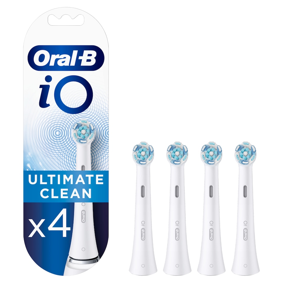 image 1 of Oral-B iO Ultimate Clean White Electric Toothbrush Heads 4 pack
