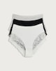 image 4 of F&F 3-Pack Lace Trim Full Brief Knickers in Multi