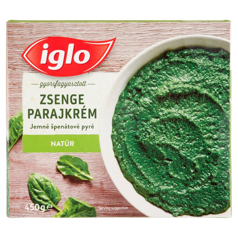 Iglo Quick-Frozen Unflavoured Fresh Spinach Cream 450 g