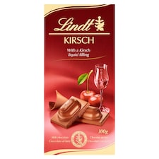 Lindt Mliečna čokoláda s tekutou náplňou s čerešňovicou 100 g