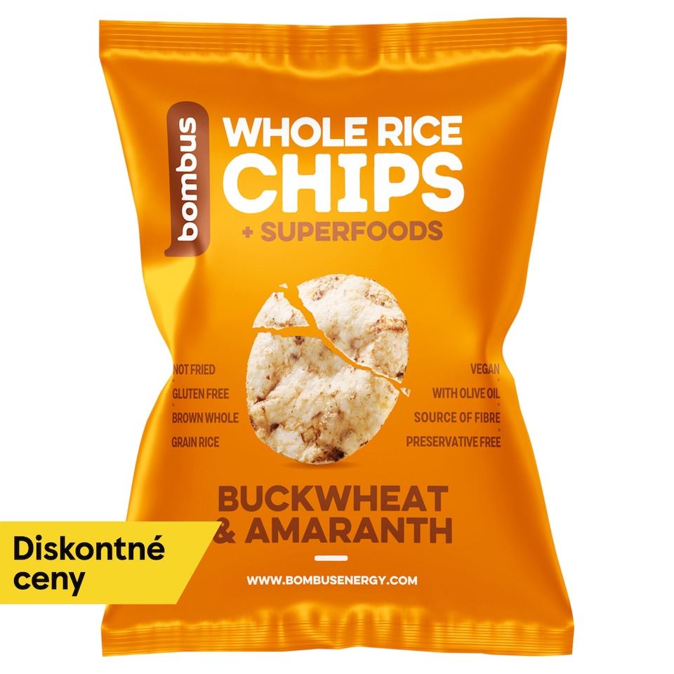 Bombus Celozrnné ryžové chipsy pohánka & amaranth 60 g