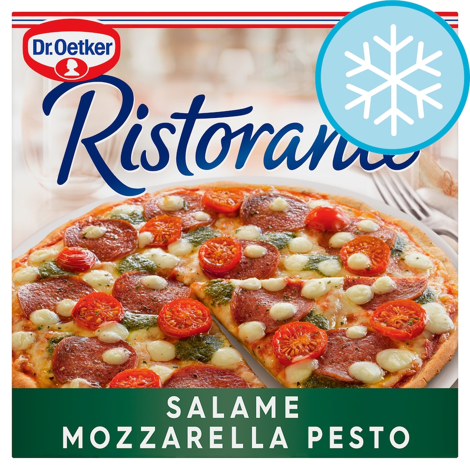 Dr Oetker Ristorante Salami Mozzarella Pesto Pizza 360G