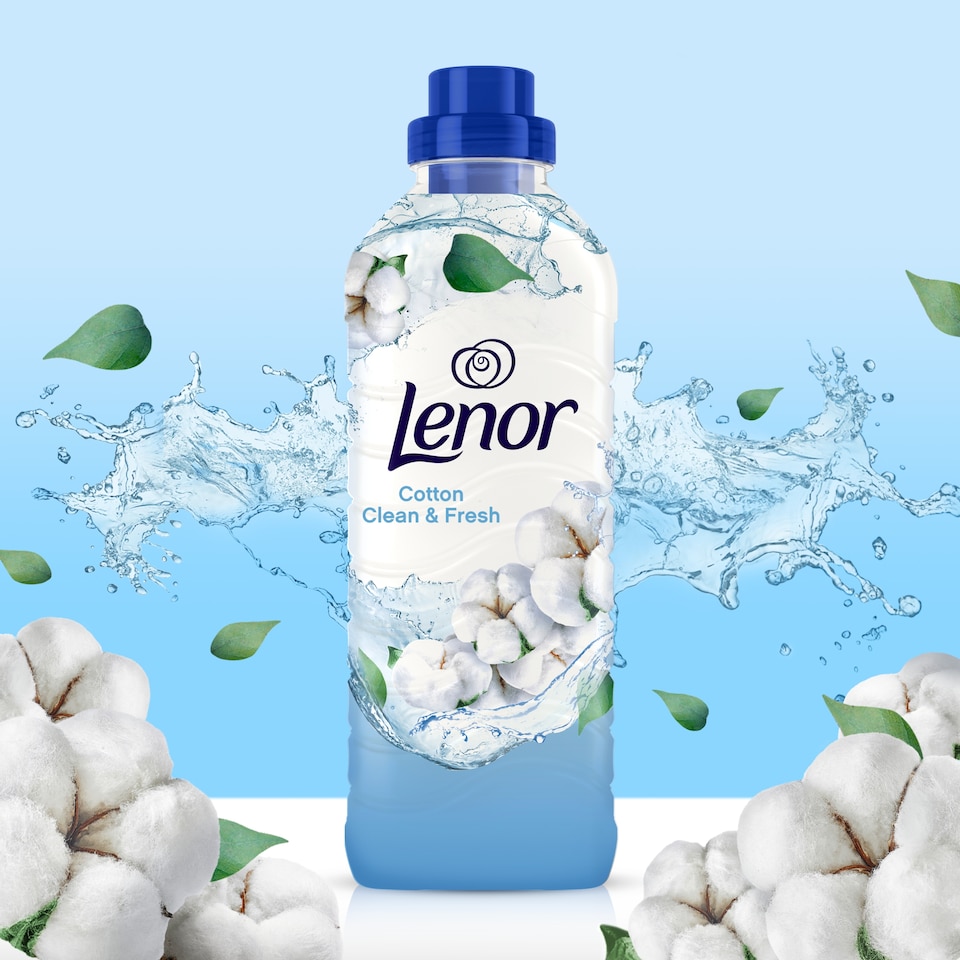 image 1 of Lenor Fabric Conditioner Cotton Clean & Fresh 55 Washes 1.815L