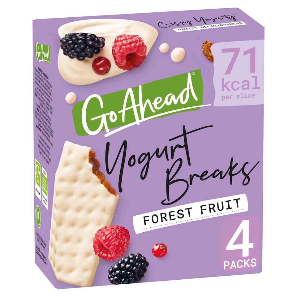 image 1 of Go Ahead Yogurt Breaks - Forest Fruit 4 x 35.5g