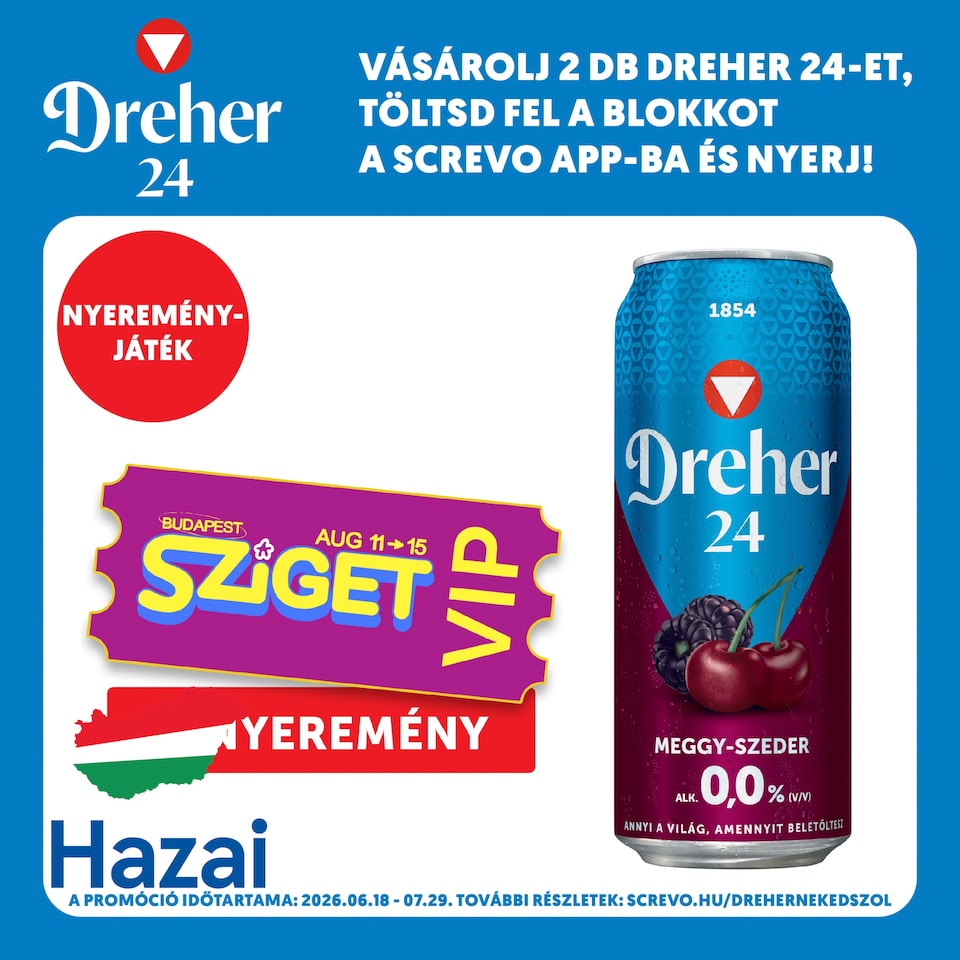 Dreher 24 Sour Cherry Mixture of Non-Alcoholic Light Beer and Cherry-Blackberry-Flavore 0,0% 0,5 l