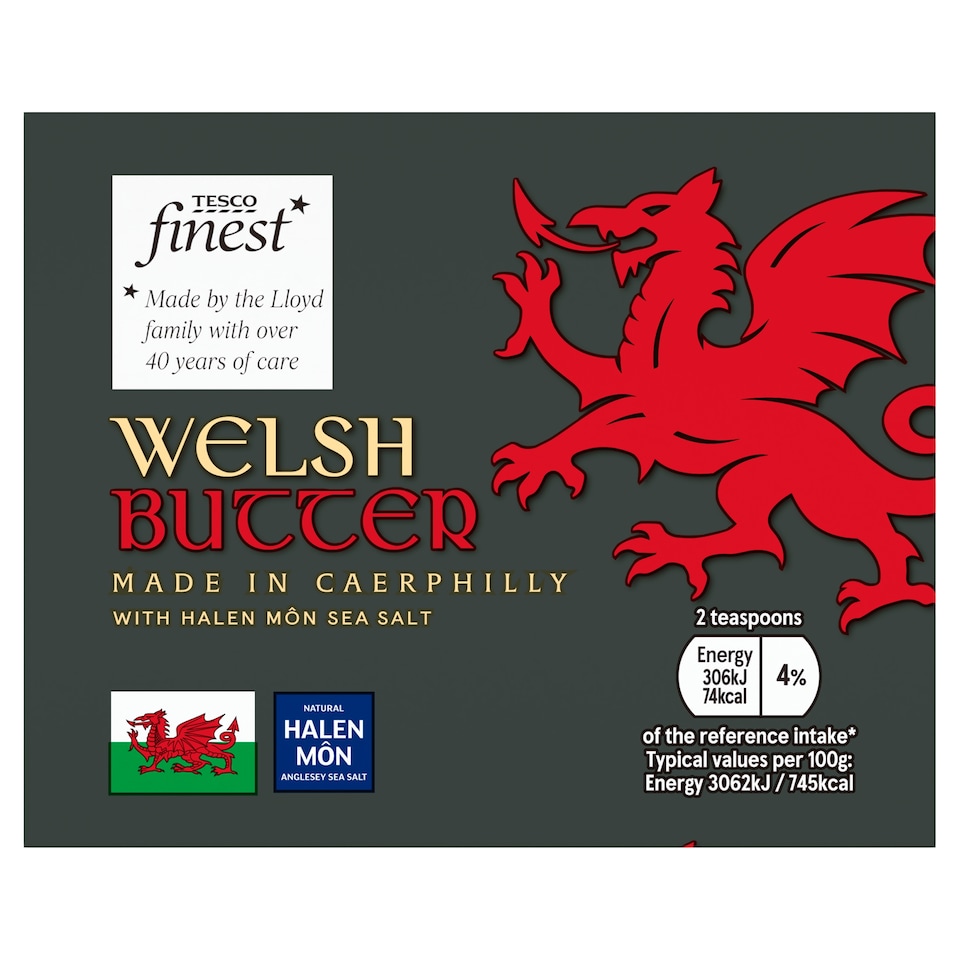 Tesco Finest Welsh Butter with Halen Mon Sea Salt 250g