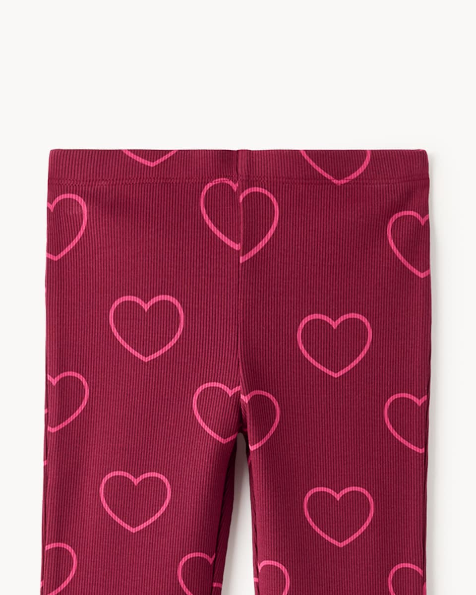 image 1 of Disney Minnie Mouse Cotton Rich Sweatshirt and Leggings Set in Burgundy