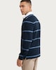 image 3 of F&F Pure Cotton Stripe Print Long Sleeved Rugby Shirt in Navy