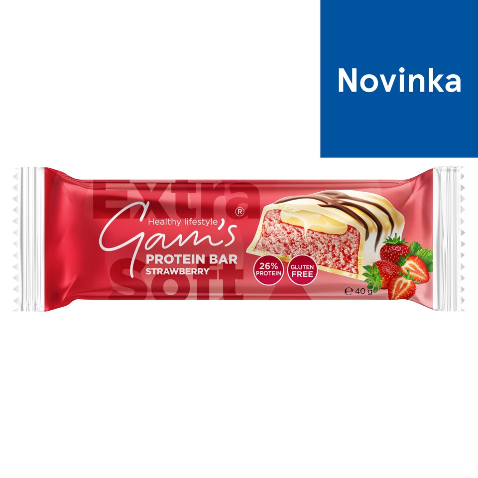 image 1 of Gam's Protein Bar Strawberry 40 g