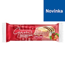 Gam's Proteínová tyčinka s lyofilizovanými jahodami v bielej poleve 40 g