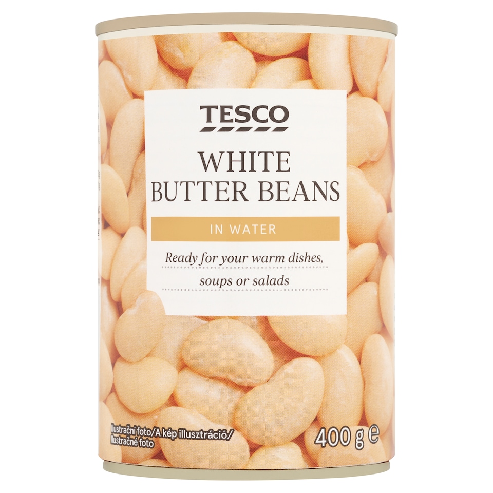 Tesco White Butter Beans in Water 400 g