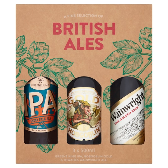 A Fine Selection Of British Ales Gift Set 3X500ml Tesco Groceries