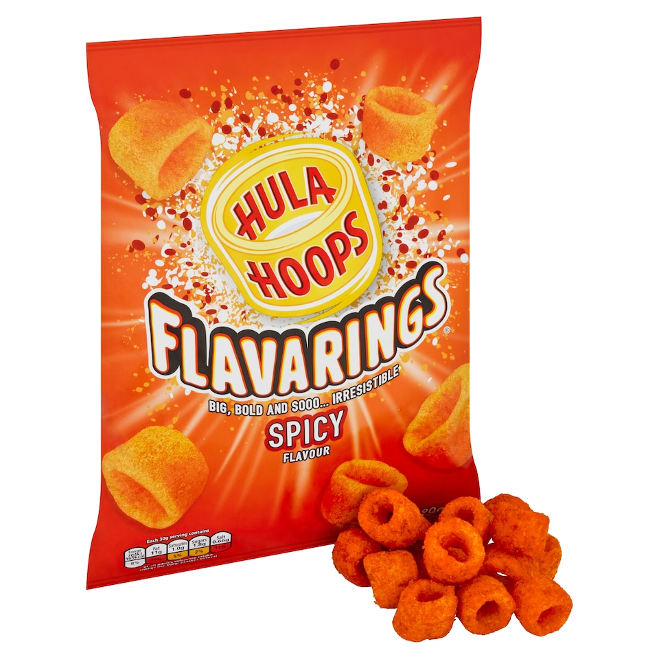 image 1 of Hula Hoops Flavarings Spicy Crisps 90G