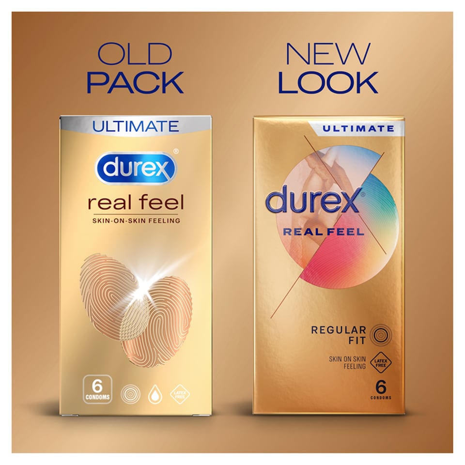image 1 of Durex Real Feel Condoms Latex Free Regular Fit 6s 