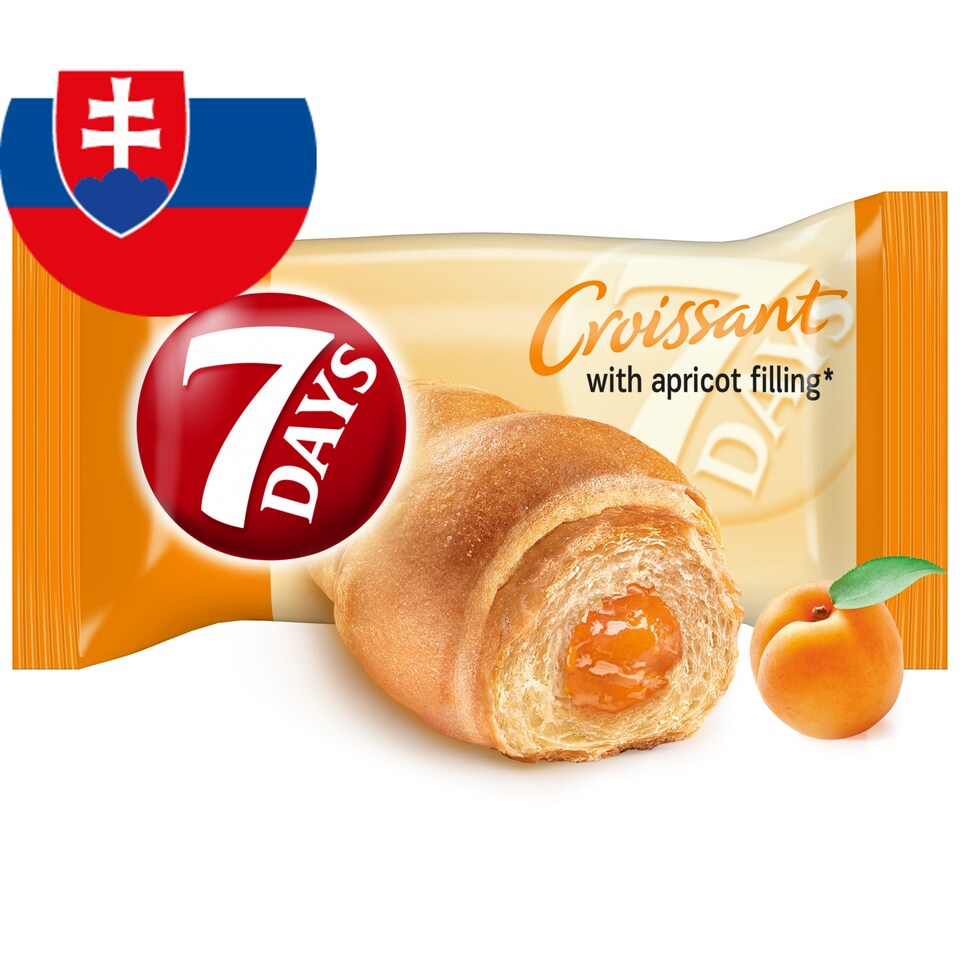 7 Days Croissant s marhuľovou náplňou 60 g