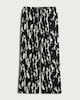 image 4 of F&F Abstract Print Wide Leg Trousers in Multi Black