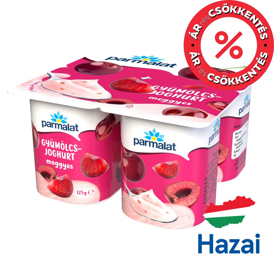 Parmalat Cherry Fruit Yogurt 4 x 125 g