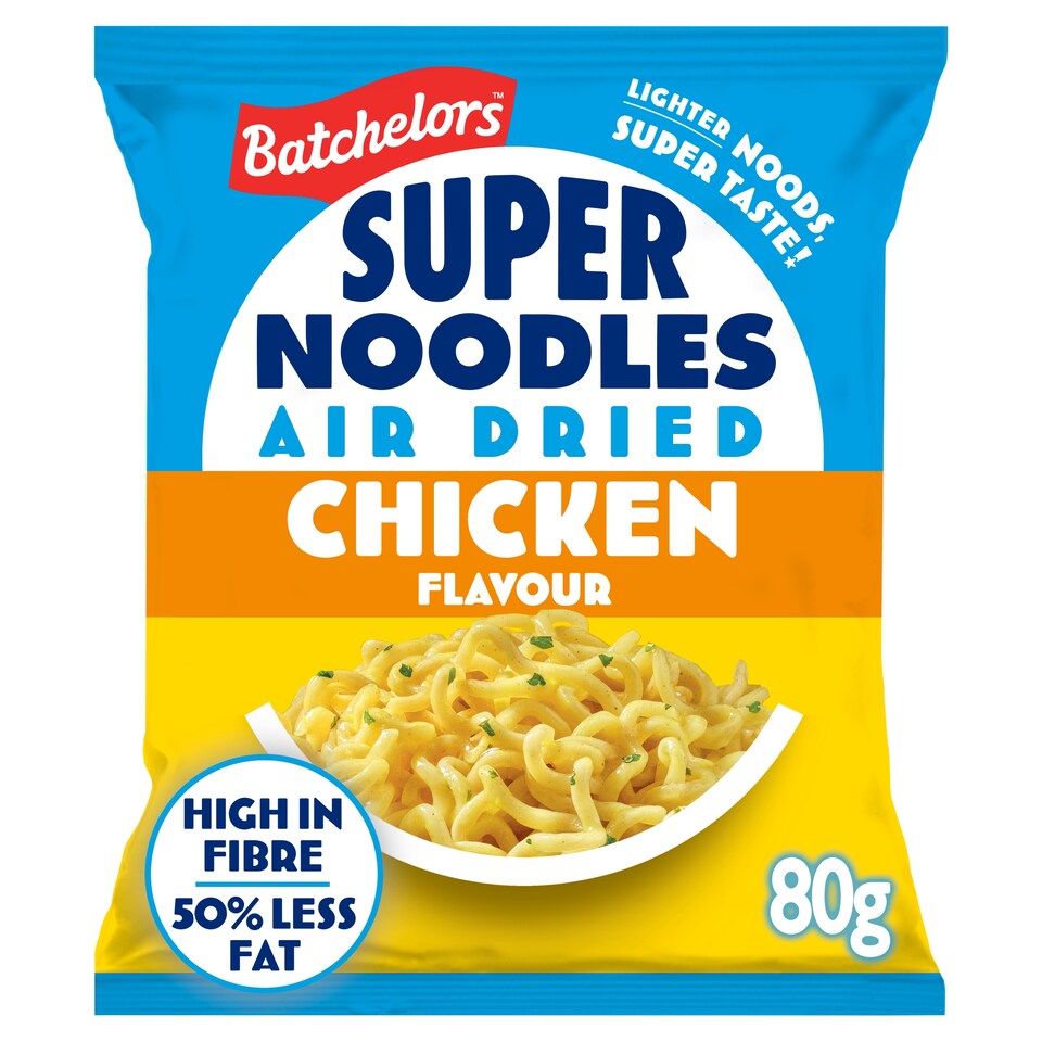 Batchelors Super Noodles Air Dried Low Fat Chicken Instant Noodles 80g