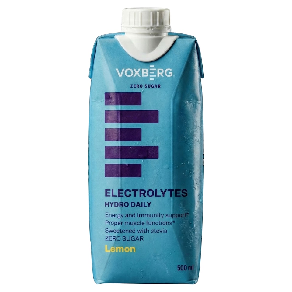 Voxberg Hydro Daily Electrolytes nealkoholický ochutený nápoj s príchuťou citróna 500 ml