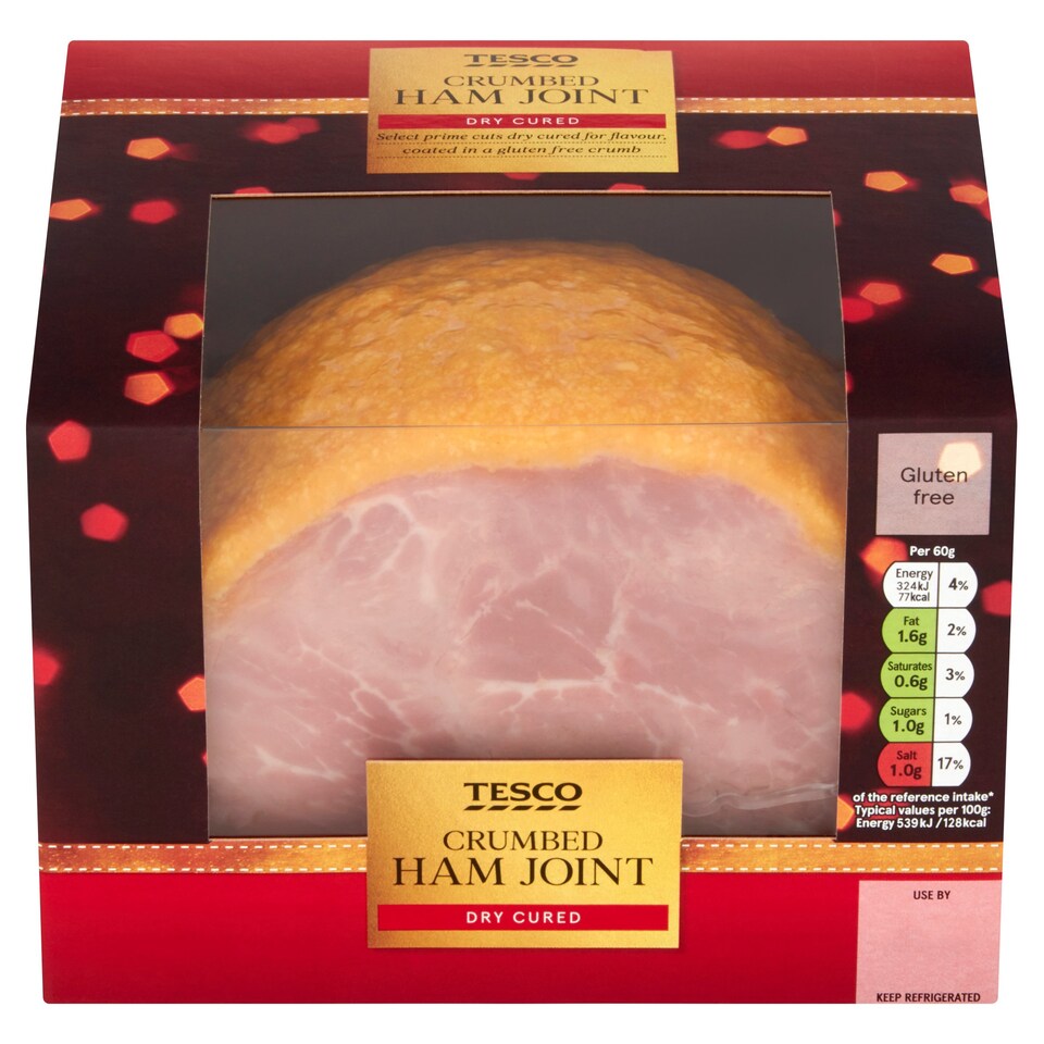 Tesco Crumbed Ham Joint 900G Tesco Groceries