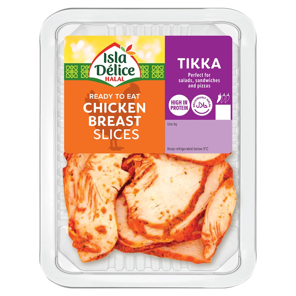 Isla Delice Halal Tikka Chicken Breast Slices 160g